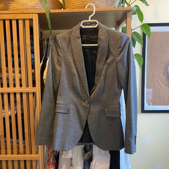 ❌SOLD❌ Zara blazer grey - Picture 1 of 6